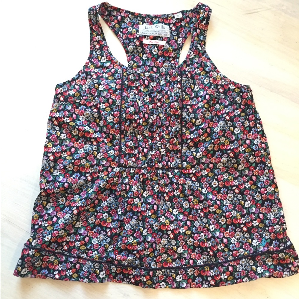 Floral strap top
